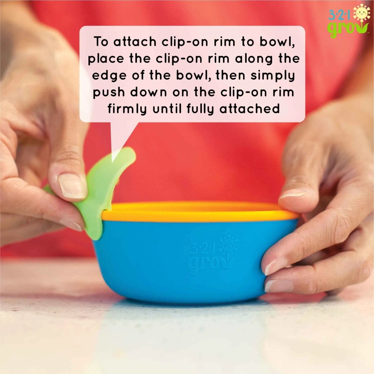 321 Grow Easy Scoop and Hold Bowl Set for Mess Free Feeding - Everetts Place Boutique - 