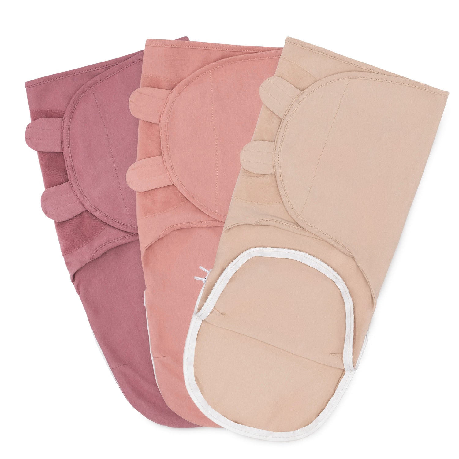 Easy Swaddle Blanket With Zipper Light Blush Mauve Baby Comfy Cubs Everetts Place: Online Boutique 41.99