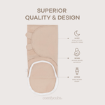 Easy Swaddle Blanket With Zipper Light Blush Mauve Baby Comfy Cubs Everetts Place: Online Boutique