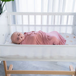 Easy Swaddle Blankets In Blush Mauve Mulberry Pack Of 3 Comfy Cubs Everetts Place: Online Boutique