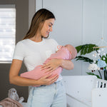 Easy Swaddle Blankets In Blush Mauve Mulberry Pack Of 3 Comfy Cubs Everetts Place: Online Boutique