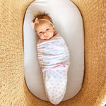 Easy Swaddle Blankets Pink Heart By Comfy Cubs Pack Of 1 Comfy Cubs Everetts Place: Online Boutique
