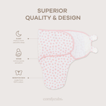 Easy Swaddle Blankets Pink Heart By Comfy Cubs Pack Of 1 Comfy Cubs Everetts Place: Online Boutique