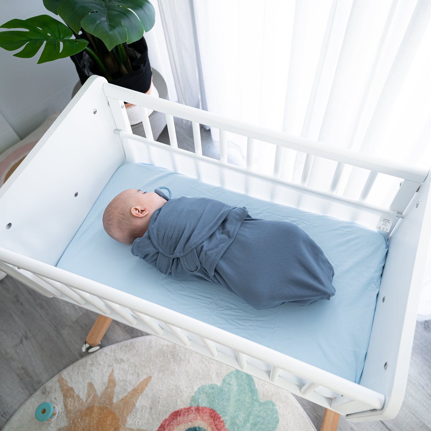 Easy Swaddle Blankets Stone Nomadic Blue Azul Pack of 3 Comfy Cubs Everetts Place: Online Boutique