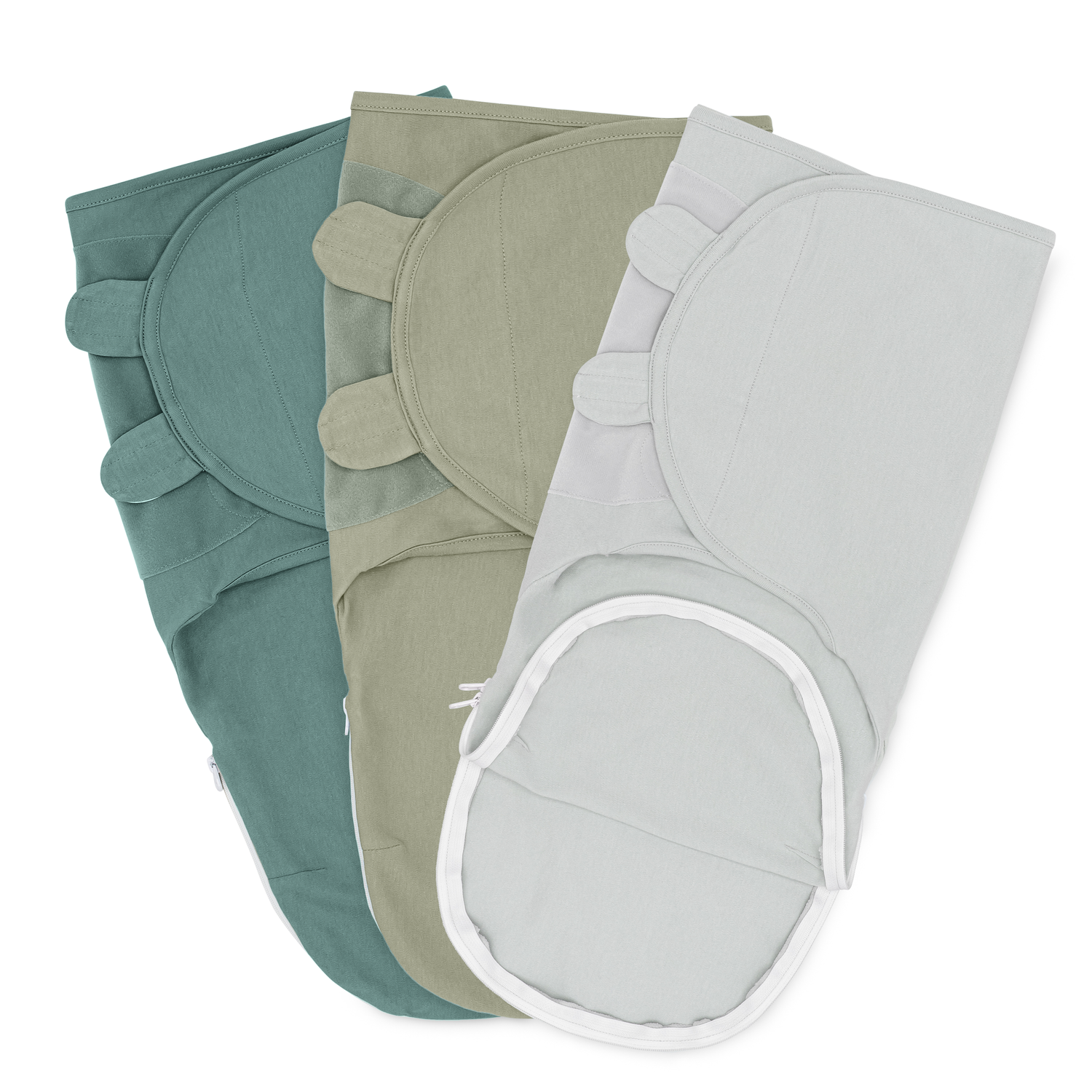 Easy Swaddle Blankets With Zipper Stone Sage Azul Baby Comfy Cubs Everetts Place: Online Boutique 39.99