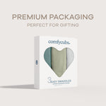 Easy Swaddle Blankets With Zipper Stone Sage Azul Baby Comfy Cubs Everetts Place: Online Boutique