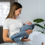 Easy Zipper Swaddle Blanket Nomadic Blue Azul Cozy Newborn Comfy Cubs Everetts Place: Online Boutique