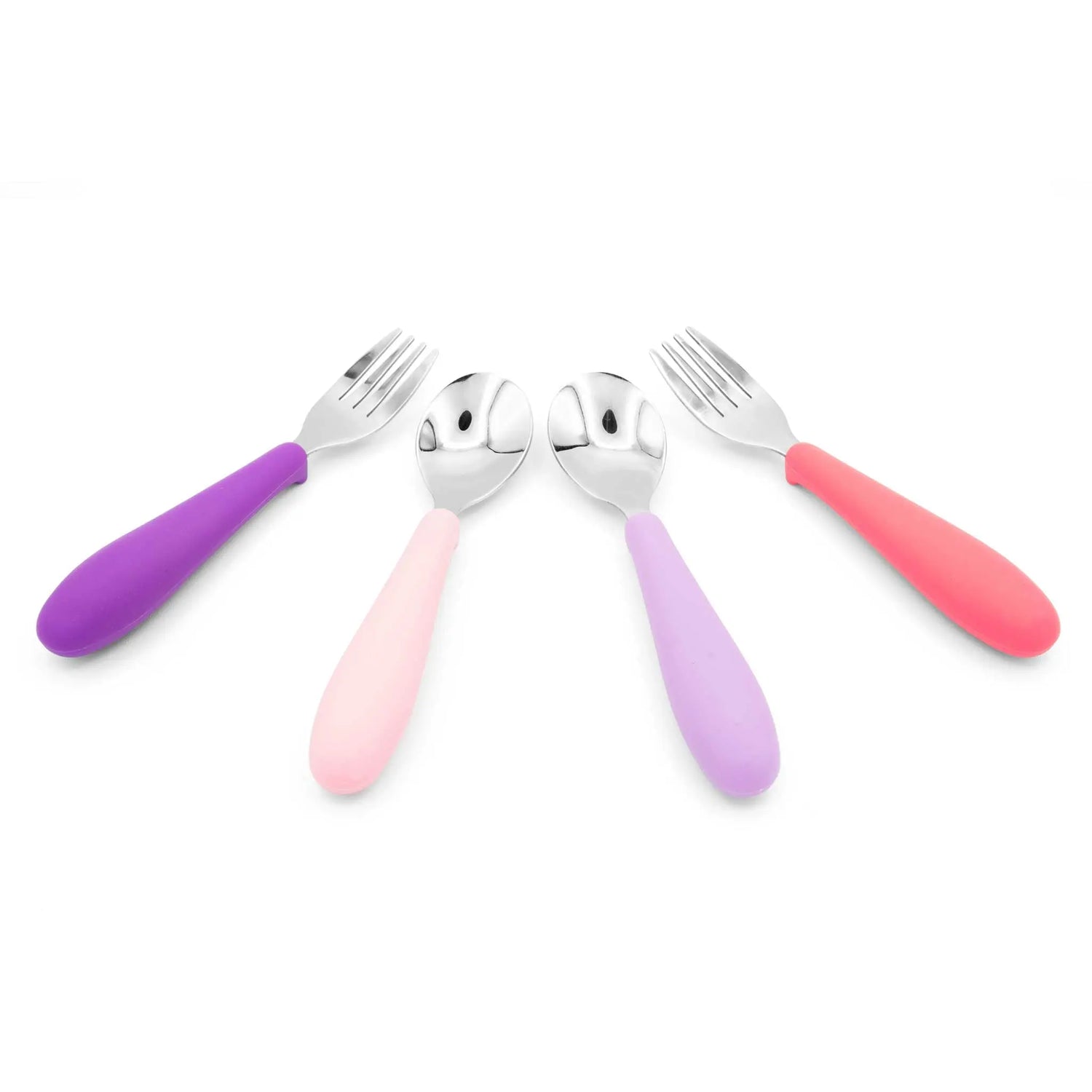 Eat With Me Kids Spoon And Fork Set Silicone Handles 321 Grow Everetts Place: Online Boutique 12.99