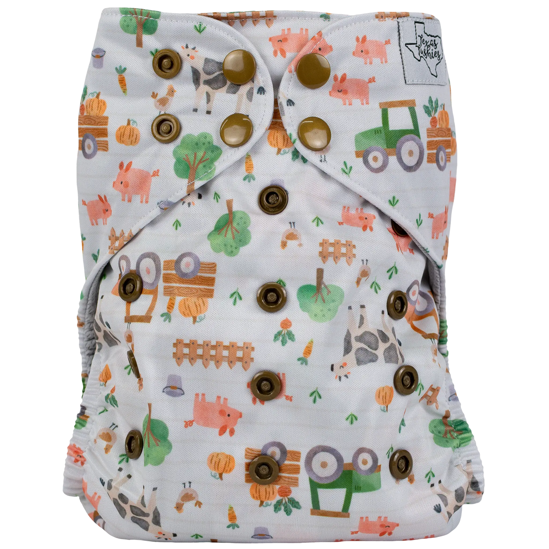 Eco-Friendly Slim Fit Cloth Diaper for Babies 8 to 40 Pounds Texas Tushies Everetts Place Boutique 17.00