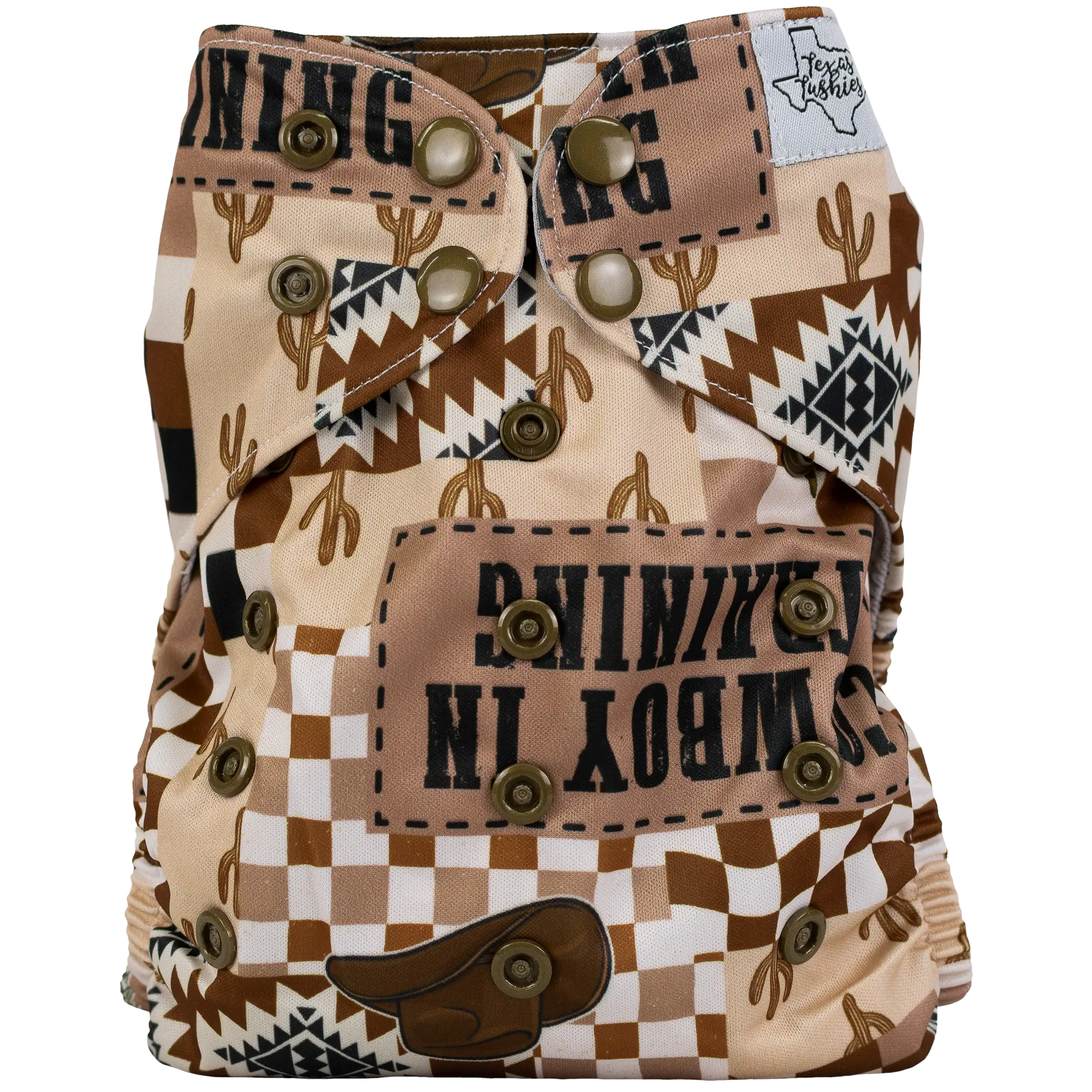 Eco-Friendly Slim Fit Cloth Diaper for Babies 8 to 40 Pounds Texas Tushies Everetts Place Boutique 17.00