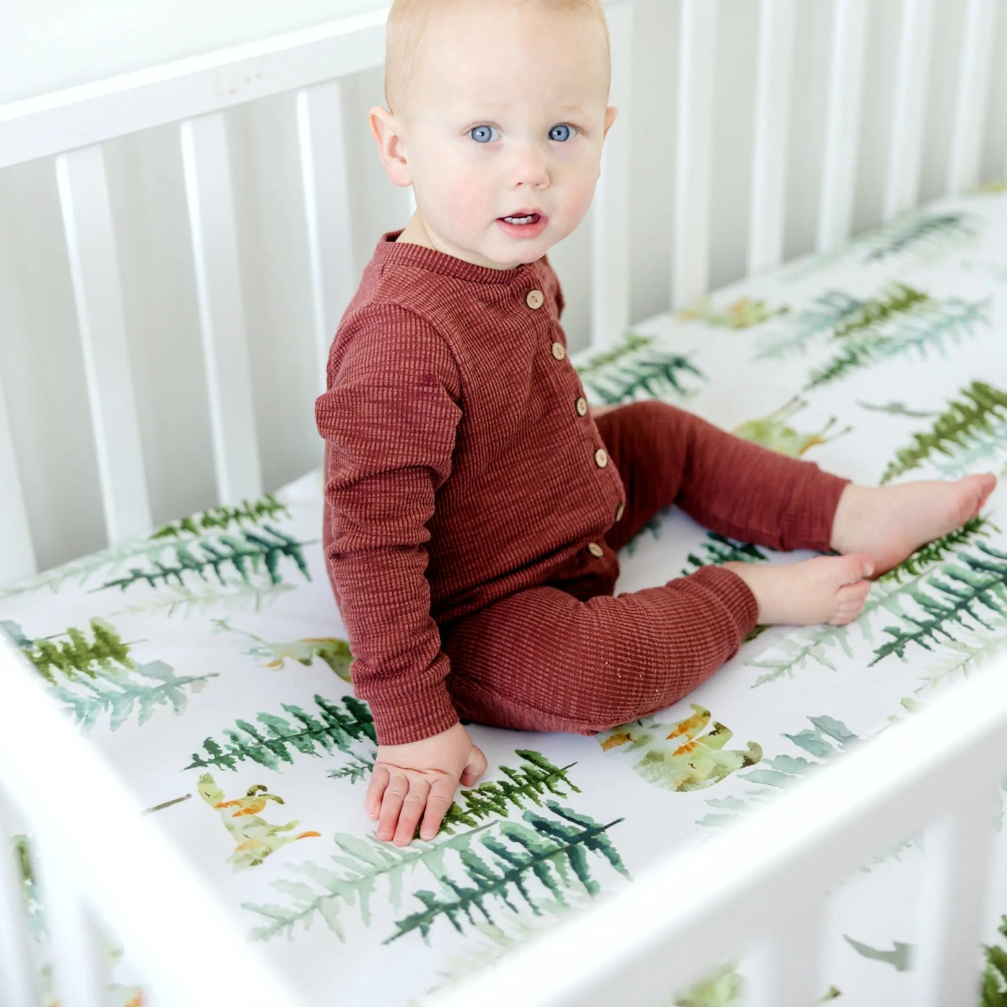 Fitted Crib Sheet In The Woods Soft Baby Bedding Photo Backdrop Honey Lemonade