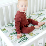 Honey Lemonade Soft Fitted Crib Sheet In The Woods for Cozy Baby Nurseries -