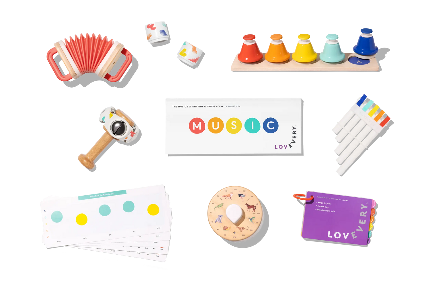Lovevery Educational Music Set for Cognitive Growth and Early Learning Kids - Toys & Games > Toys > Musical Toys