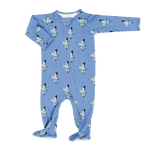 Sweet Bamboo Elmer Fudd Zipper Footie Onesie For Babies Cozy Sleepwear - Everetts Place Boutique - 