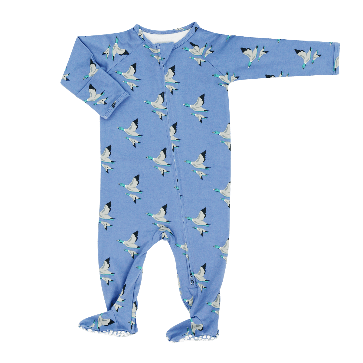 Sweet Bamboo Elmer Fudd Zipper Footie Onesie For Babies Cozy Sleepwear - Everetts Place Boutique - 