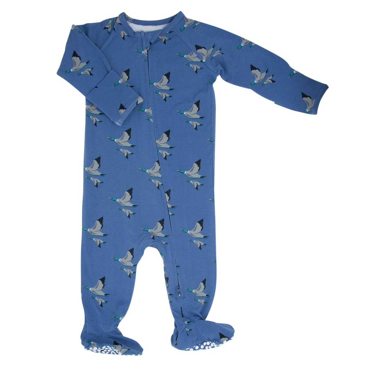 Sweet Bamboo Elmer Fudd Zipper Footie Onesie For Babies Cozy Sleepwear - Everetts Place Boutique - 