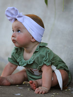 Cotton/Spandex Romper, Chicken Smock Embroidered by Rylee Faith Designs