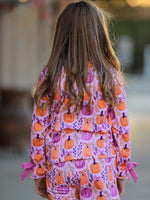 Mommy & me Halloween Pumpkin Pajama Set by Rylee Faith Designs