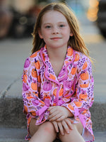 Mommy & me Halloween Pumpkin Pajama Set by Rylee Faith Designs