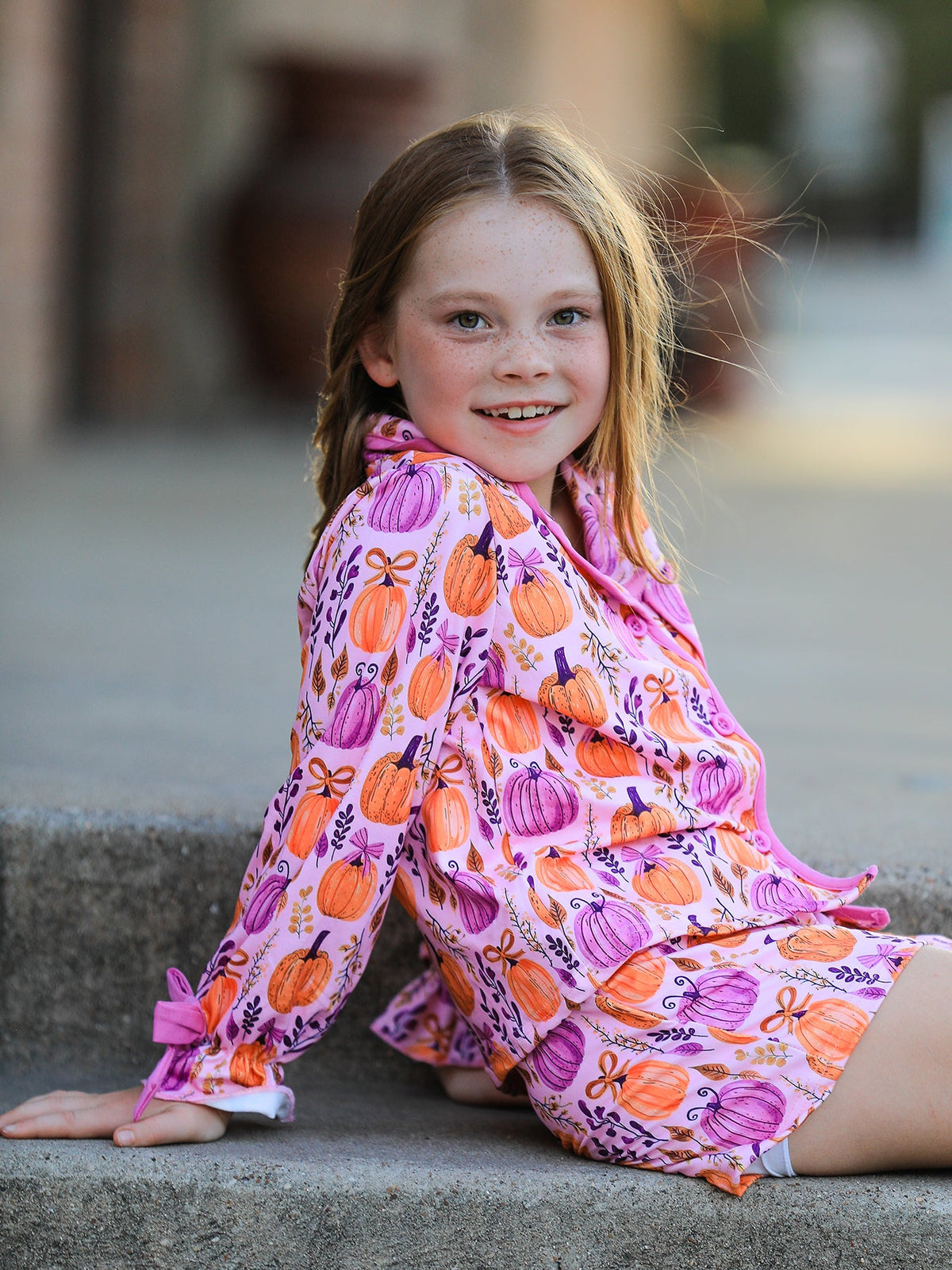 Mommy & me Halloween Pumpkin Pajama Set by Rylee Faith Designs