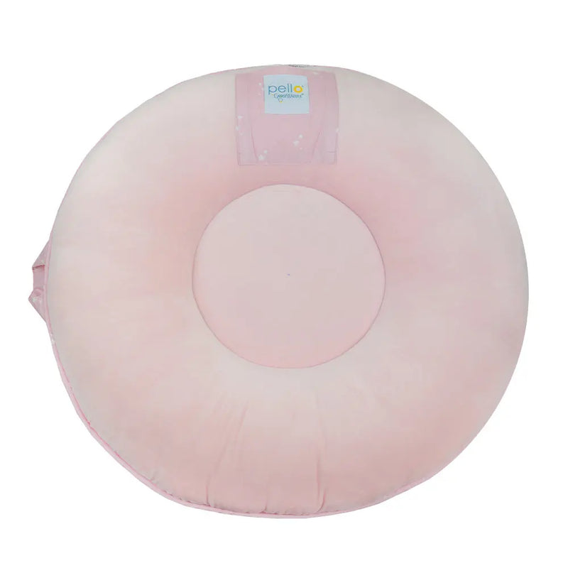 Estelle Pink Floor Cushion Goosewaddle® | Newborn Baby Blankets Toys Teethers Bibs & More
