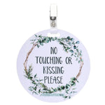 Three Little Tots Eucalyptus No Touching or Kissing Newborn Sign Tag - 