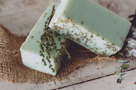 Eucalyptus Thyme Handmade Organic Soap All Natural 7 Oz Bar Sweet Harvest Farms Everetts Place: Online Boutique