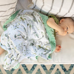 Minky Baby Blanket Eucalyptus Greenery by Honey Lemonade at Everetts Place
