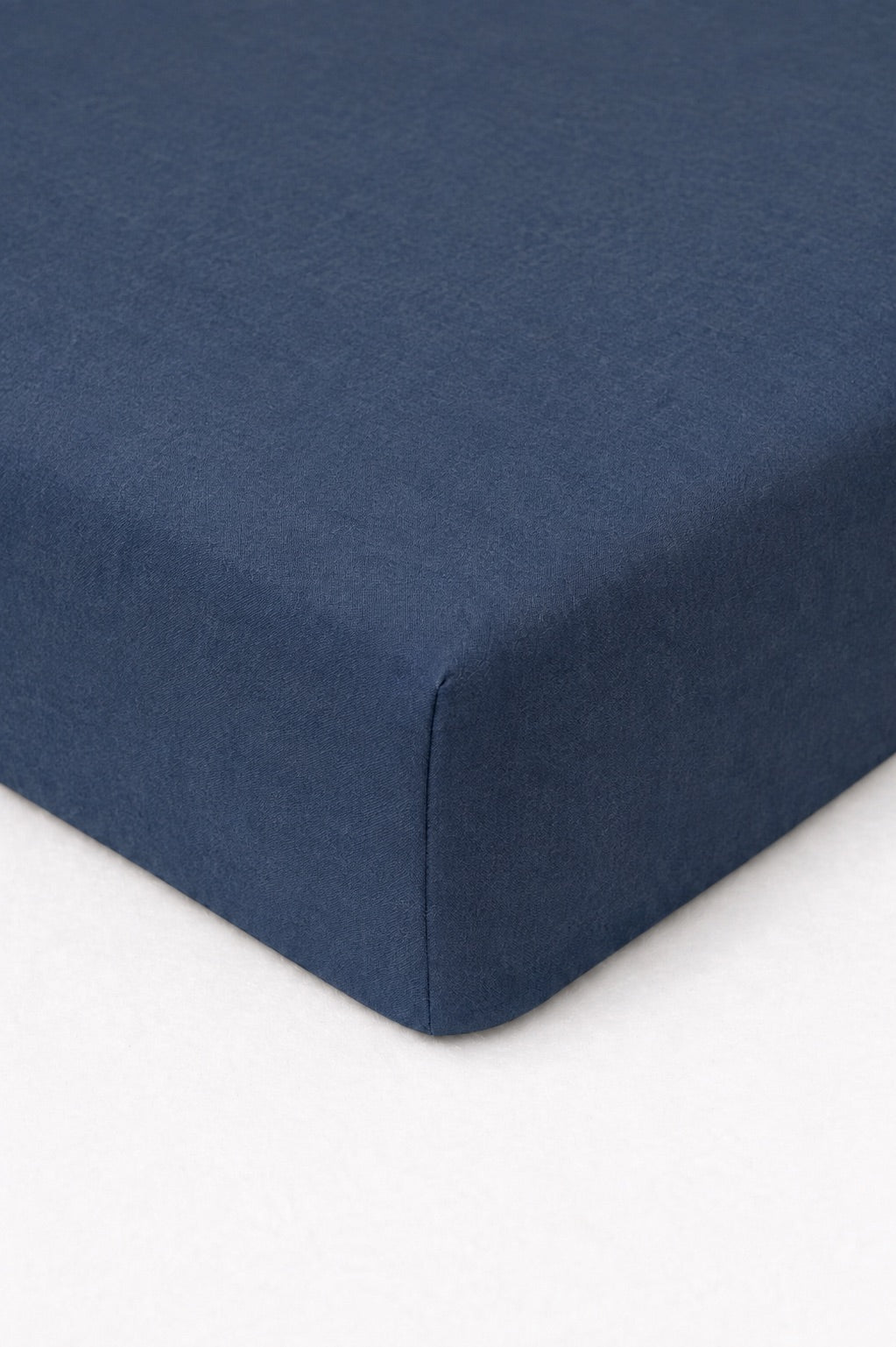 Dark Denim Crib Sheet by Little Mae & Co