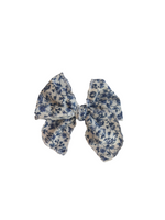 Little Mae & Co sailor bow baby girl nylon headband and bow clips.