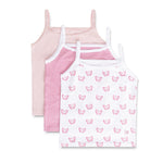 Feathers USA Cami Tops 3 Pack Super Soft Tagless Cotton For Girls by Feathers USA at Everetts Place