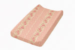 Pink Rose Changing Pad Cover by Little Mae & Co