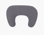 Black White Houndstooth Ruffle Nursing Pillow Cover by Little Mae & Co