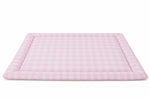 Light Pink Checkered Padded Baby Play Mat by Little Mae & Co
