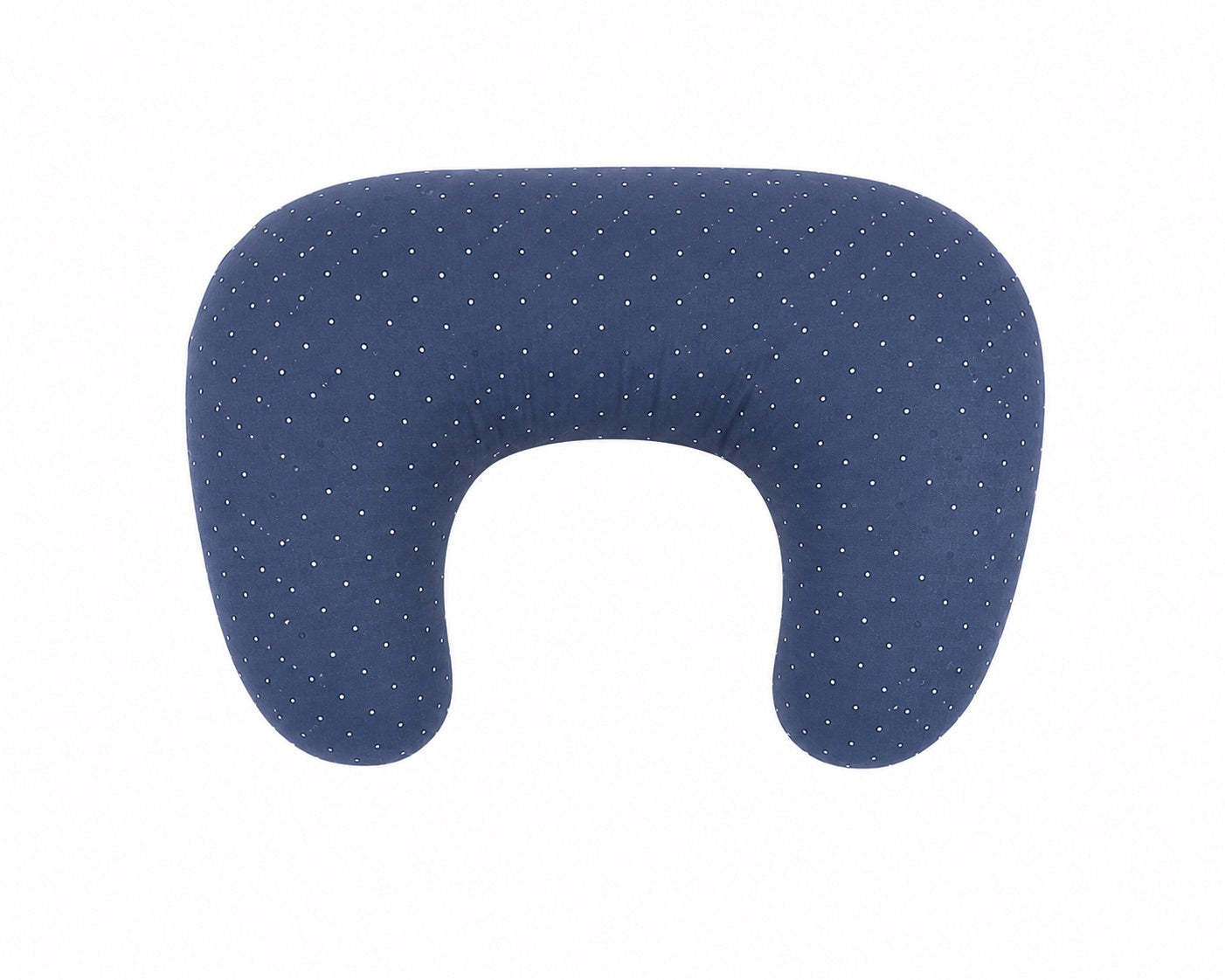 Denim Dot Ruffle Nursing Pillow Cover by Little Mae & Co