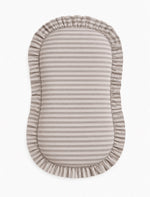 Grey Ivory Stripe Baby Lounger Cover by Little Mae & Co (view 1 of 2)