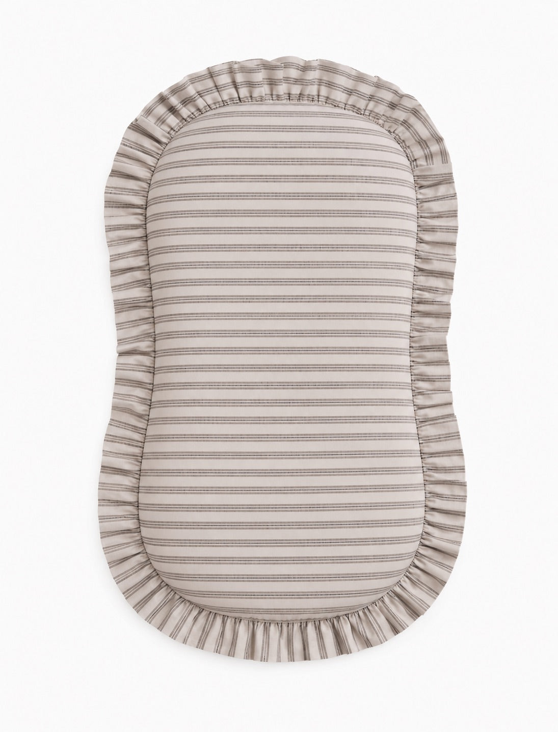 Grey Ivory Stripe Baby Lounger Cover by Little Mae & Co (view 1 of 2)