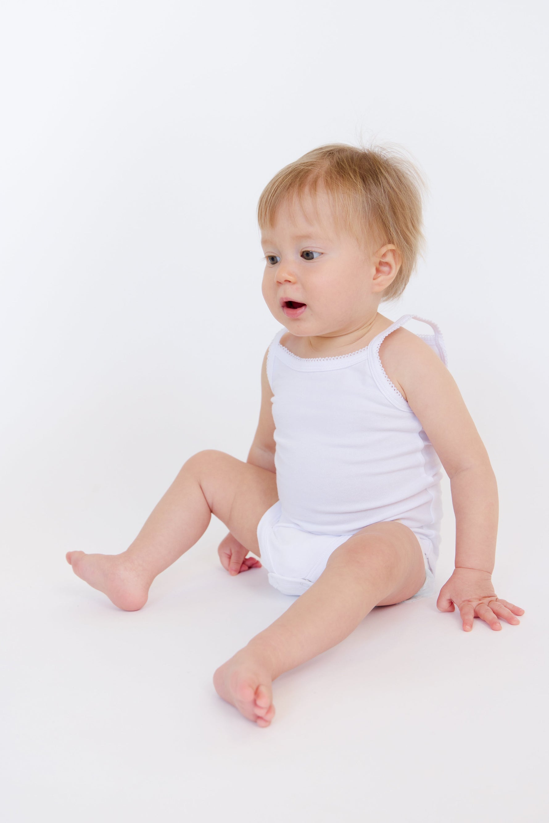 Feathers Tank Top Bodysuits for Baby Girl (2 Pack) Super Soft One-Piece Toddler Bodysuit by Feathers USA at Everetts Place