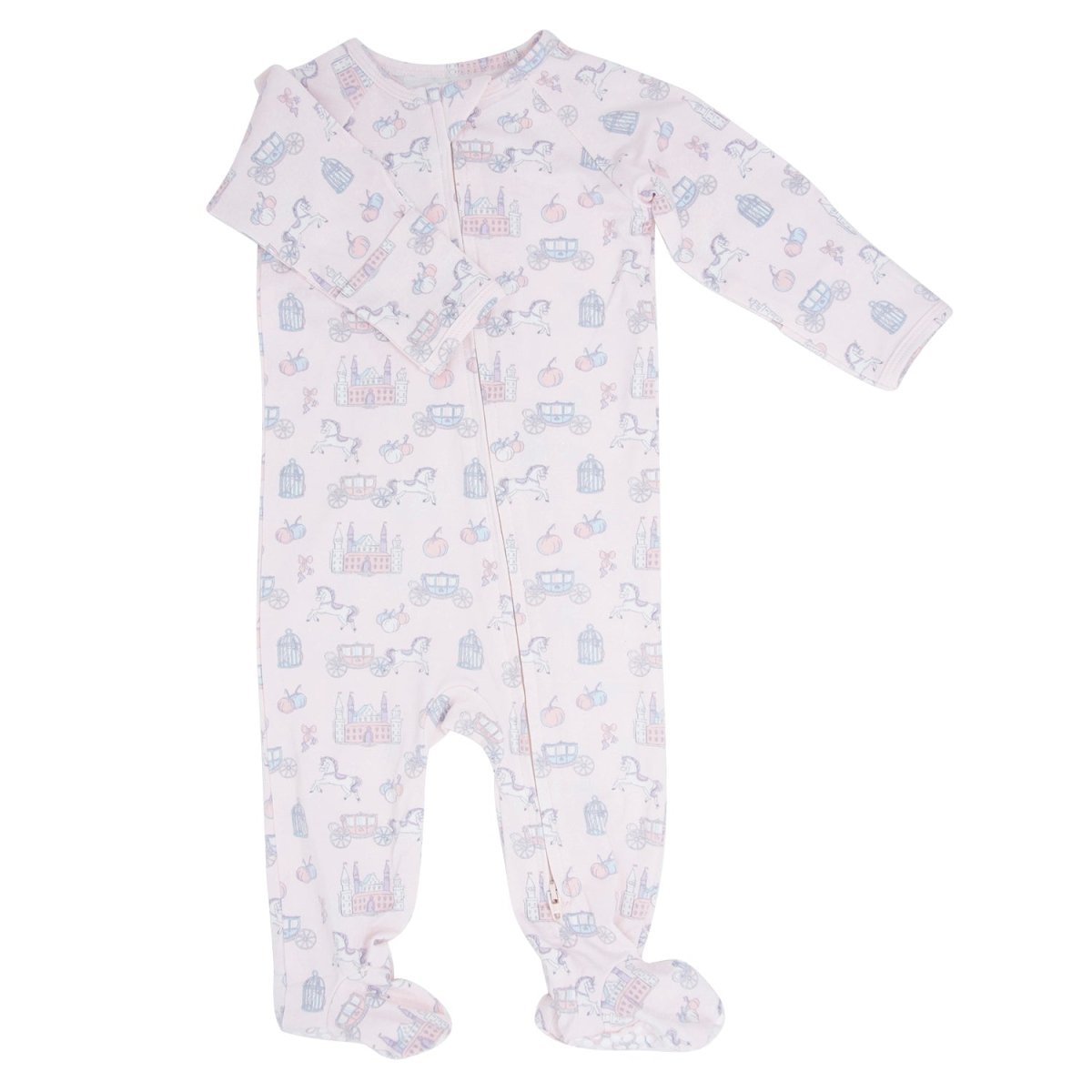 Sweet Bamboo Fairy Godmother Zipper Footie For Easy Diaper Changes - Everetts Place Boutique - 