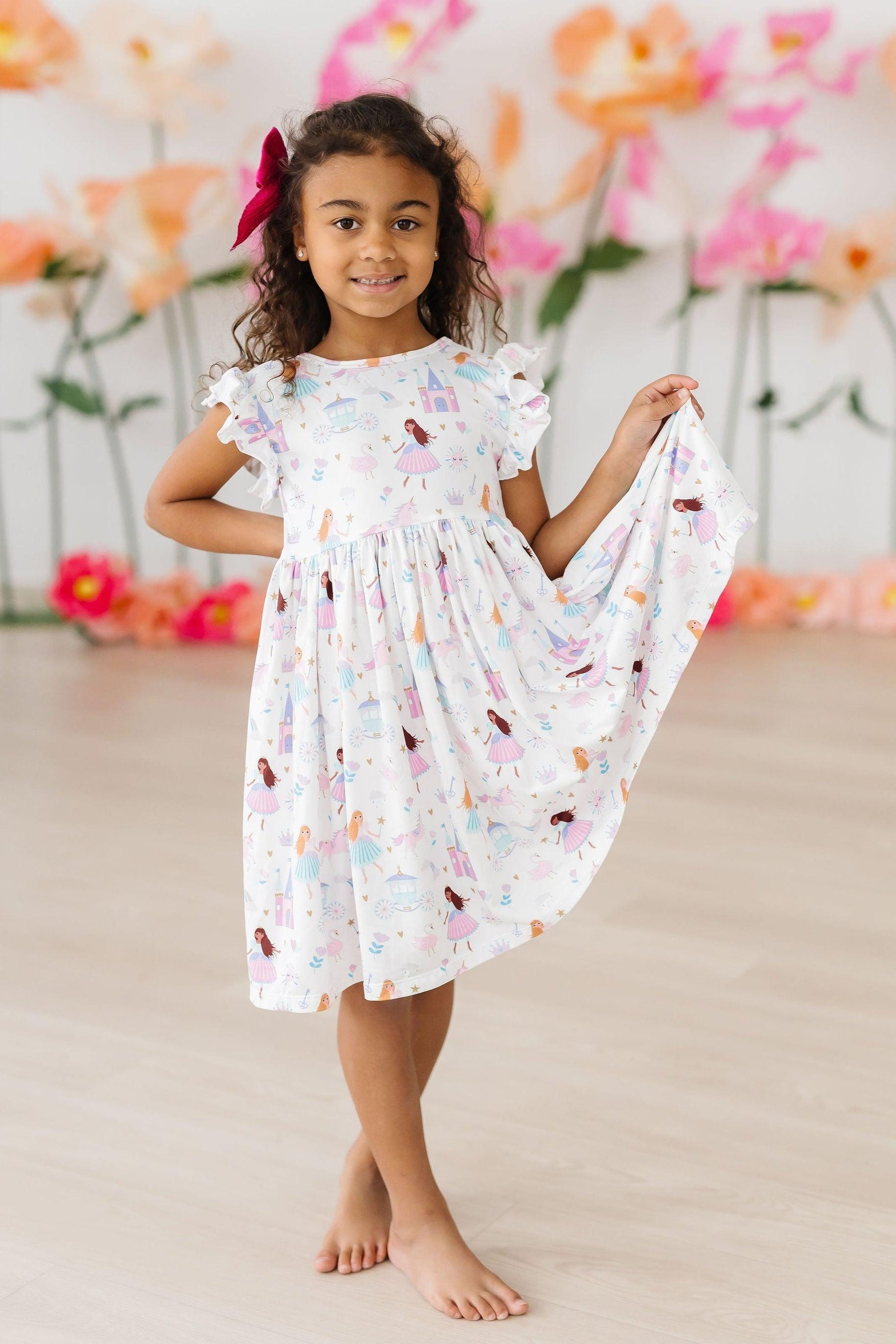 Fairy Princess Flutter Sleeve Twirl Dress For Toddlers Mila & Rose ® Everetts Place: Online Boutique