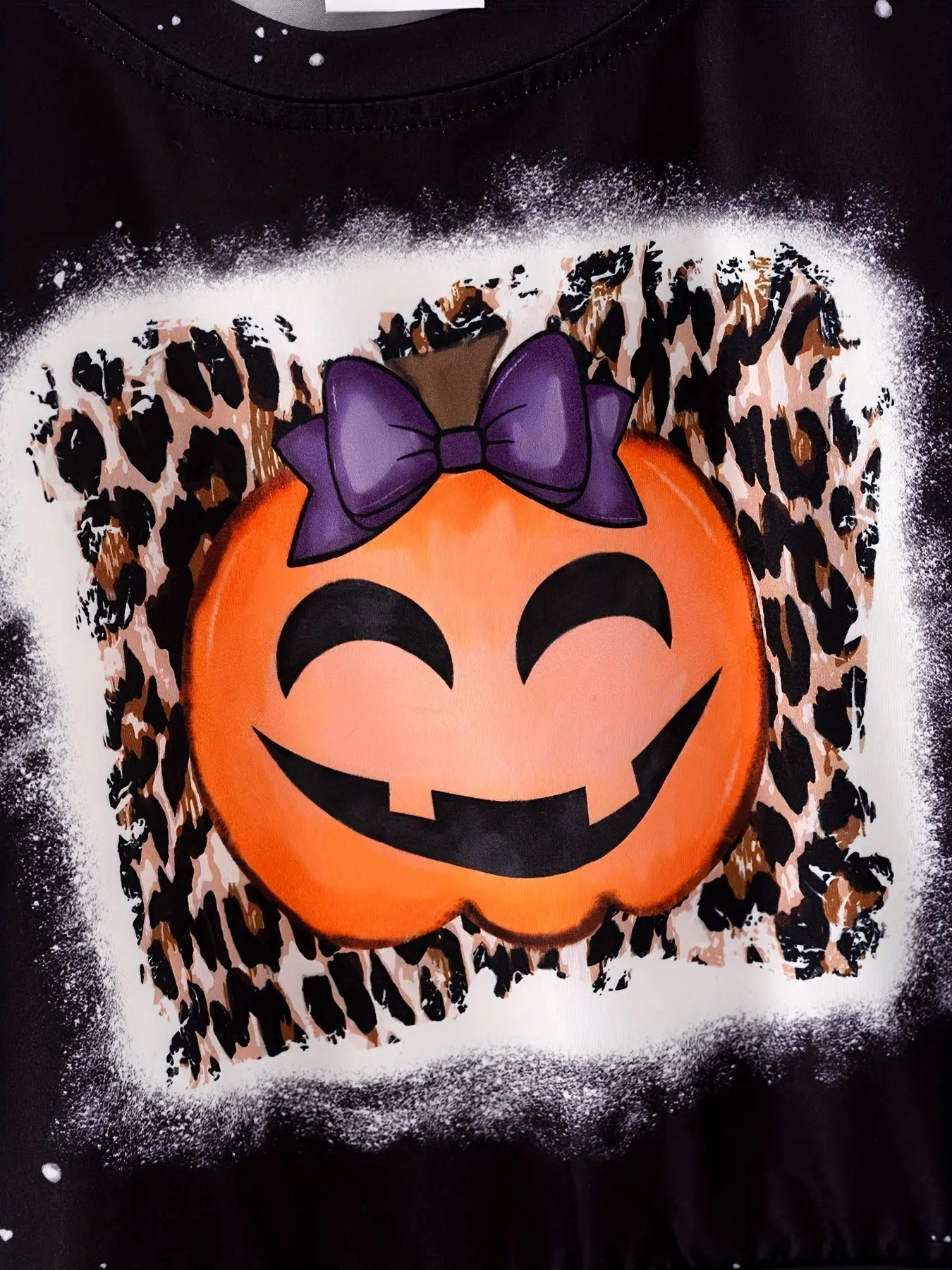 Rylee Faith Designs Fall Halloween 4 Piece Long Sleeve O Neck T Shirt Set - Apparel & Accessories > Clothing > Clothing Tops > Hoodies Top