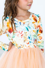 Fall Watercolors L/S Tutu Dress by Mila & Rose ®