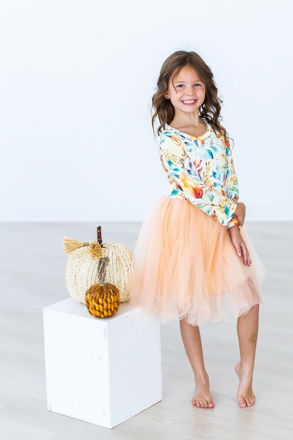 Fall Watercolors L/S Tutu Dress by Mila & Rose ®