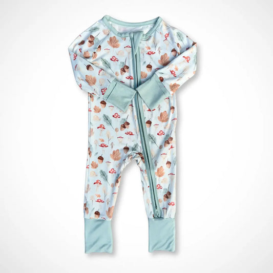 Fall Woodland Bamboo Baby Pajama One-Piece Sleeper Kolorful Everetts Place: Online Boutique 36.00