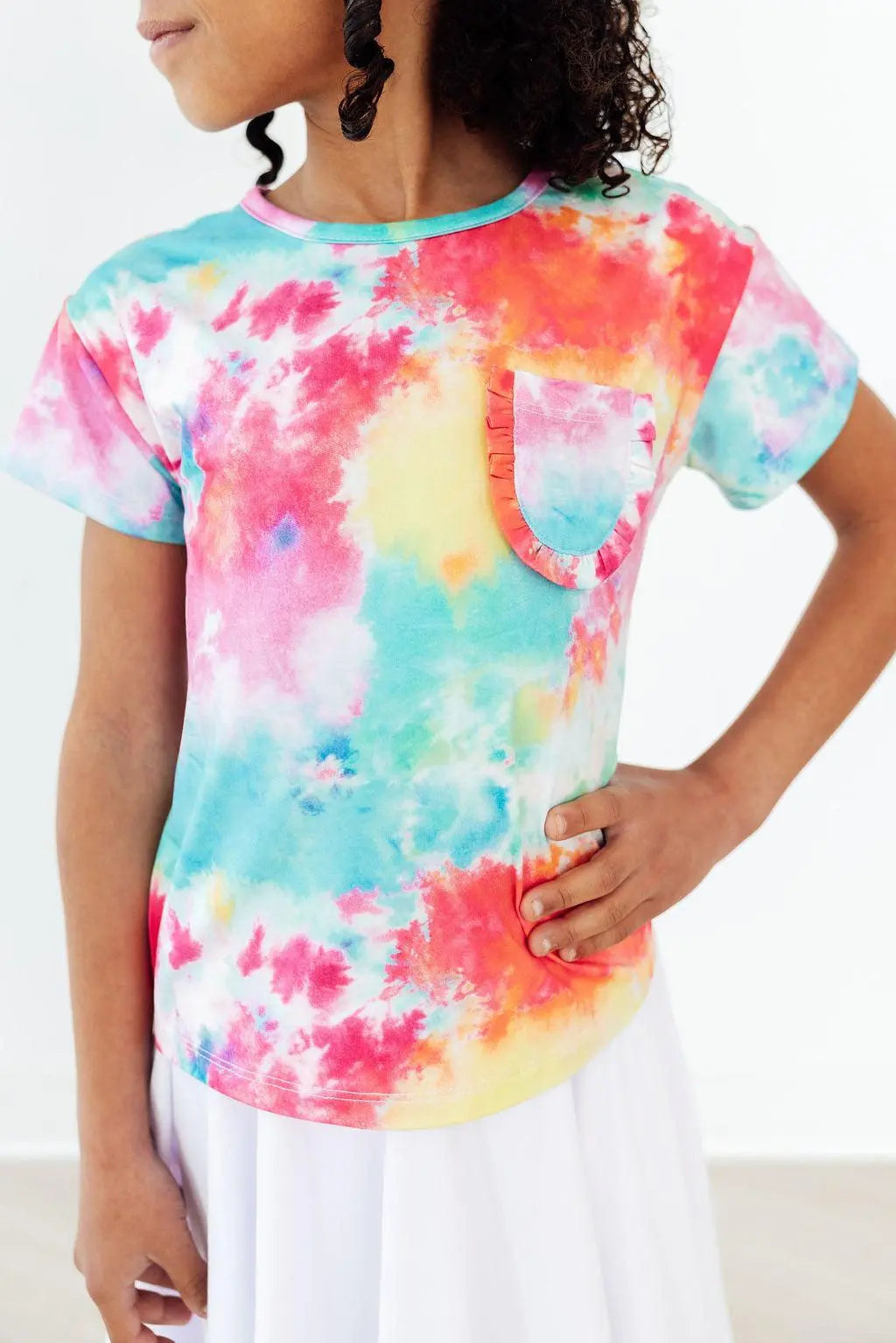 Mila & Rose ® Far Out Ruffle Pocket Tee - 
