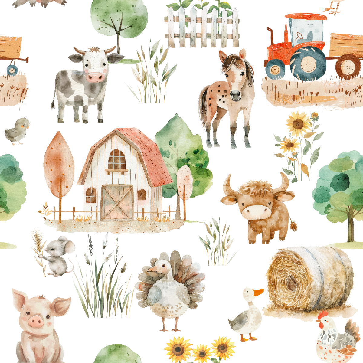 Minky Baby Blanket Farm Life by Honey Lemonade at Everetts Place