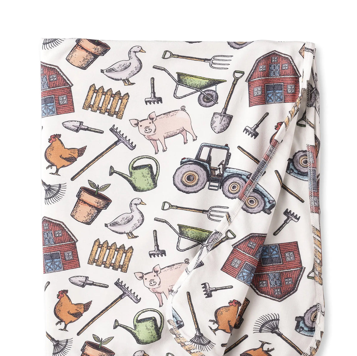 Farmer's Market Bamboo Baby Stroller Blanket Soft and Breathable Tesa Babe 