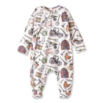 Farmers Market Baby Zipper Romper Long Sleeve Soft Bamboo One Piece Tesa Babe 