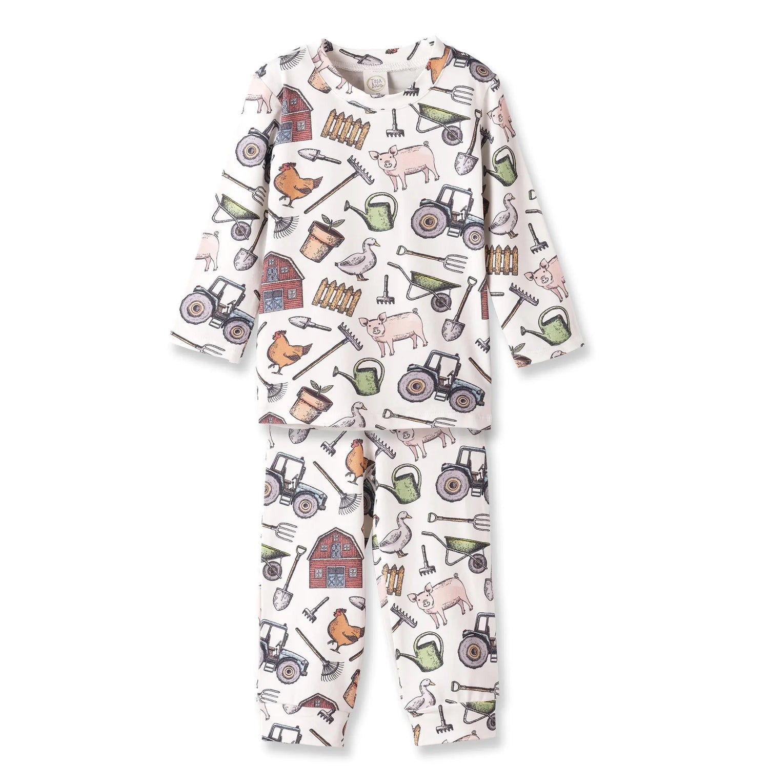Farmers Market Kids Bamboo Pajama Set Cozy Breathable Sleepwear Tesa Babe 