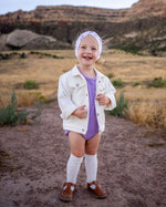 Bubble Baby Fawn | Ivory Denim Jacket - 